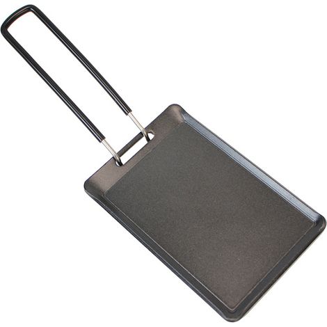 Mini plateau de barbecue en fer, portable, compact et facile à nettoyer, idéal pour le camping, la maison et les activités de plein air. Parfait pour le camping, la maison et les activités extérieures (1/4)