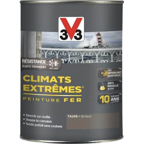 Peinture Fer V33 Climats Extrêmes Taupe Brillant 1,5 L (1/4)