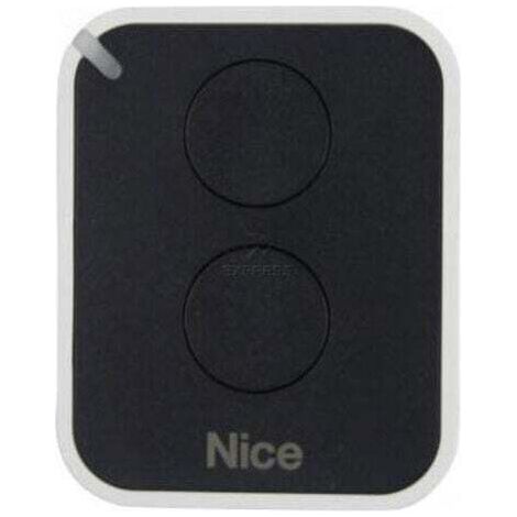 Nice – Télécommande 433,92 MHz pour motorisations – 2 canaux – Alimentation piles CR2032 – Portée jusqu'à 100 m extérieur (1/5)