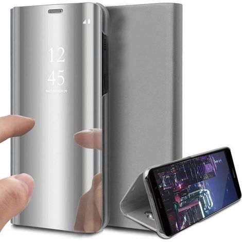 Coque Pour Huawei P30 lite Rabat Clear View Smart Case Argenté (1/4)