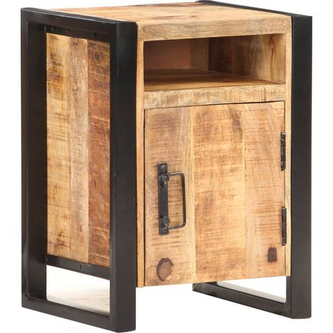 Table de chevet 40x35x55 cm Bois de manguier solide (1/5)