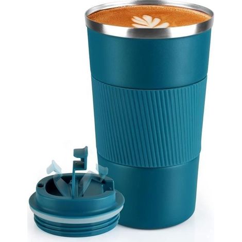 (Couleurs multiples)Mug Isotherme - LARGEIGHT - 510ml - Acier Inoxydable - Couleurs Multiples - Design Contemporain (1/4)