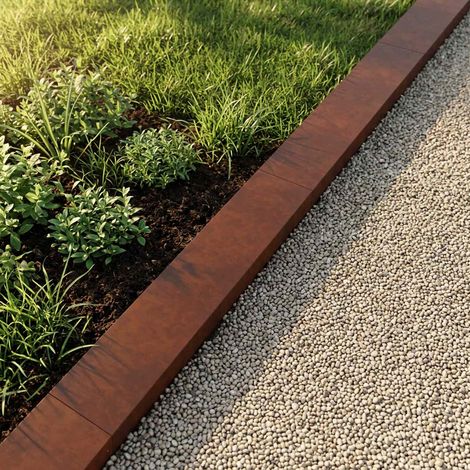 vidaXL Profilé de recouvrement de jardin 10 pc 100 x 15 x 5 cm (1/5)