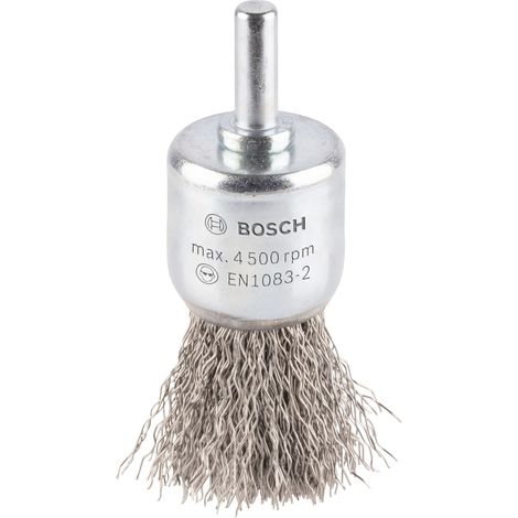 Bosch Brushing PRO Stainless Steel clean End Brush Straight Shank 25 x 0.3mm