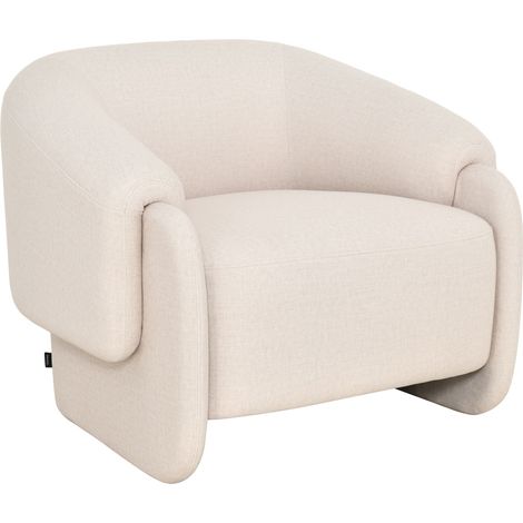 Selsey Balisty – Relaxsessel aus pflegeleichtem Samt, Creme