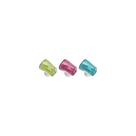Lot de 3 supports à ventouse pour brosse à dents - Support mural - Pour salle de bain - Avec ventouse - Pour porte-monnaie, éponge, poussière (1/5)