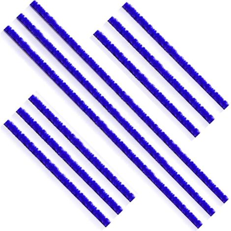 Lot de 9 bandes de feutre douces en peluche pour Dyson V6, V7, V8, V10, V11, pièces de rechange souples, pour aspirateur, têtes de nettoyage d'aspirateur, 3 longues (23 cm), 6 courtes (11,5 cm) (1/5)