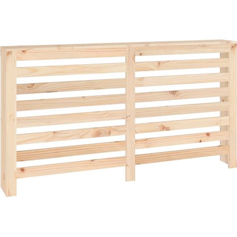 vidaXL Cubierta de radiador madera maciza de pino 153x19x84 cm (1/2)