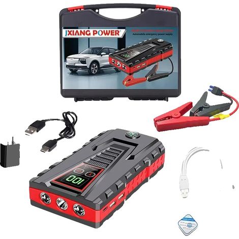 Starthilfegerät für Autos, 5000 A Spitzenstrom, USB-Ladeanschluss, 6000 mAh (Standard) (1/2)