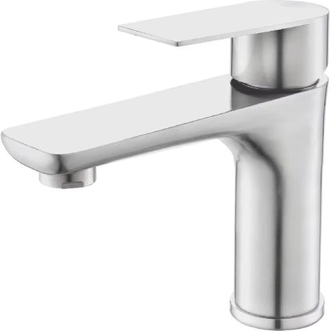 Mitigeur pour vasque, gris, pour salle de bain et sanitaires (1/5)