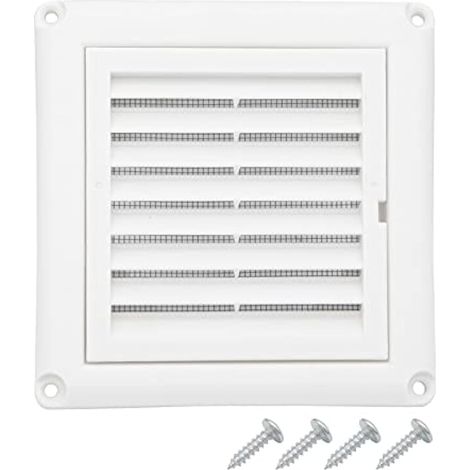 Bouchons à persiennes pour sèche-linge de 10,2 cm avec écran fin en tissu pour grille d'aération extérieure (1/5)