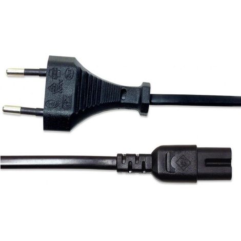 Câble d'alimentation Manhattan en forme de huit, 0,5 m, noir (1/4)