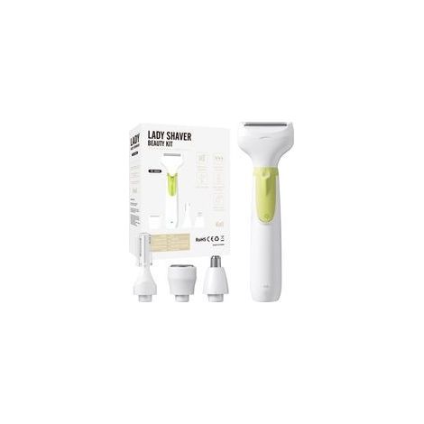 Rasoir électrique sans fil pour femme, utilisable sur peau sèche ou humide, avec écran LED, adapté aux bras, aux jambes, au pubis, aux aisselles et au visage kit de rasage électrique indolore. (1/5)