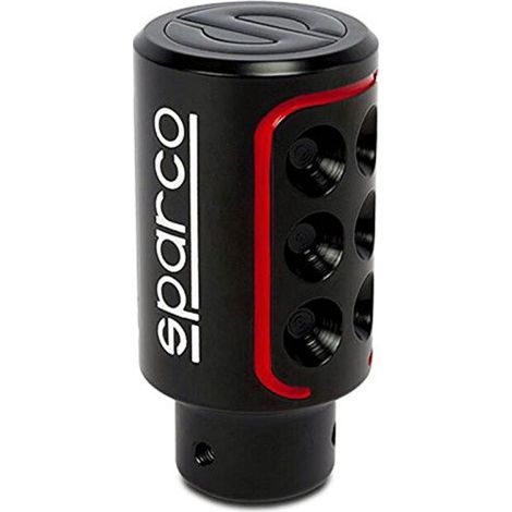 Pomo de la Palanca de Cambio Sparco SPC RACING Negro/Rojo (1/2)