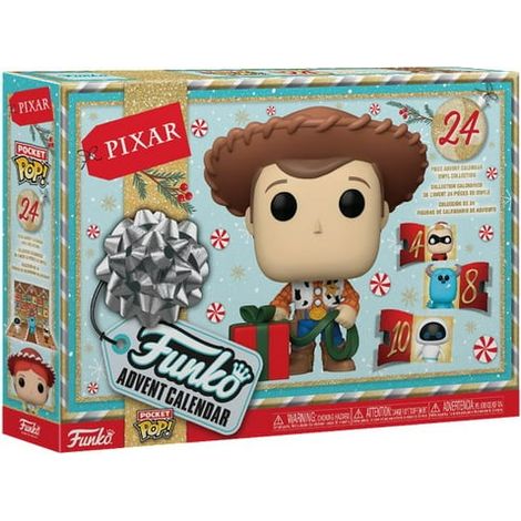 Calendrier de l'Avent Pixar 24 Jours Pop de Poche, Collection Vacances, Figurines Miniatures Surprise, Boîte Cadeau Festive (1/2)