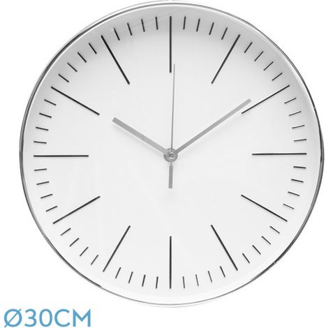 Reloj De Pared Hera Plata 30d Movimiento Continuo (1/4)