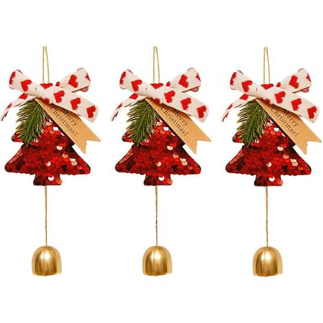 Pendentif sapin de Noël, pendentif cloche « Bonne année », EAs présentés (1/5)