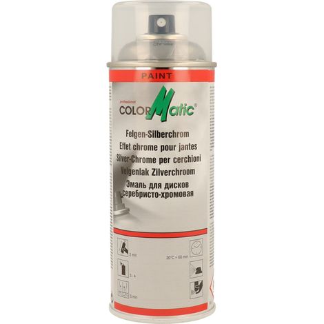 PEINTURE CHROME ARGENTE POUR JANTES 400ML COLORMATIC
