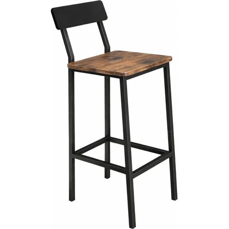 Dunkelbrauner Küchenhocker 30x40x90 I Begryf