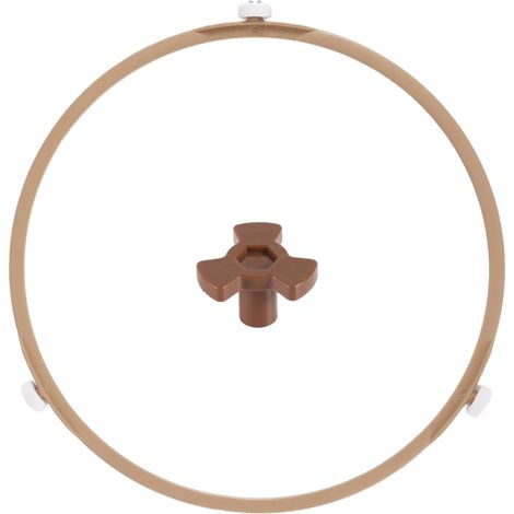 1 Anneau Plateau Tournant, Diamètre 22,2cm, Caoutchouc, Noyau Rotatif 1,5cm, Pour Micro-Ondes (1/5)