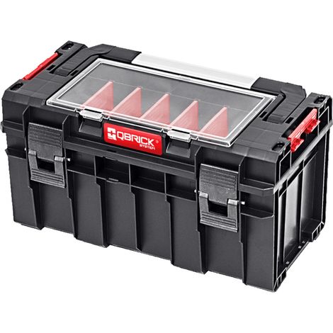 QBRICK SYSTEM PRO 500 Expert mit Organizer, Deckel und Werkzeugkasten (14 l)