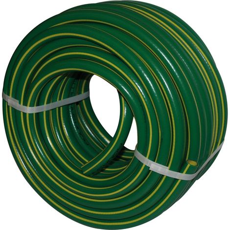 Tubo innaffio per irrigazione 4 strati antialga Verde Flessibile 5/8" da 25 mt