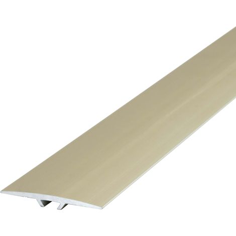 Profilé de transition plat 40 mm x 90 cm – Aluminium anodisé inoxydable – Fixation facile avec vis invisibles – Pour revêtements de sol