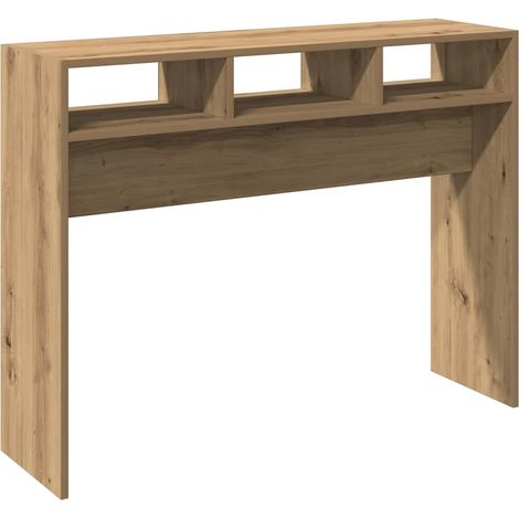 Table console，Table d'appoint，Bout de canapé，Meuble d'entrée chêne artisanal 105x30x80 cm bois d'ingénierie