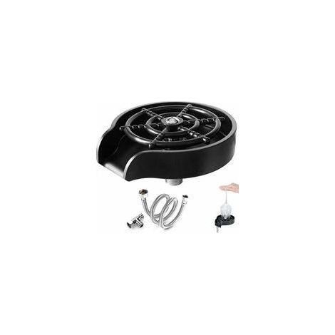 Rince-Verre Évier en Acier Inoxydable, Lave-Tasse Automatique Portable pour Bar Café Maison, Nettoyeur de Verres Efficace et Compact (1/4)