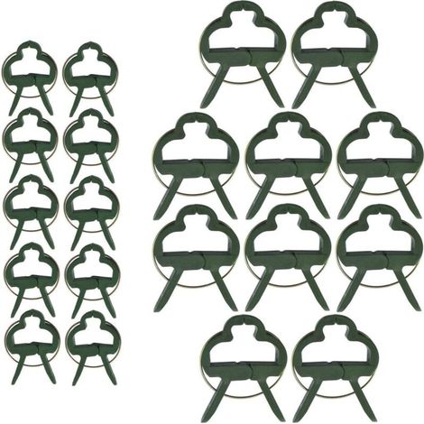 40 Pièces Clips pour Plantes grimpantes, Clips pour Tomates, Clips pour Plantes, Clips pour Attache Tomate (2 Tailles)