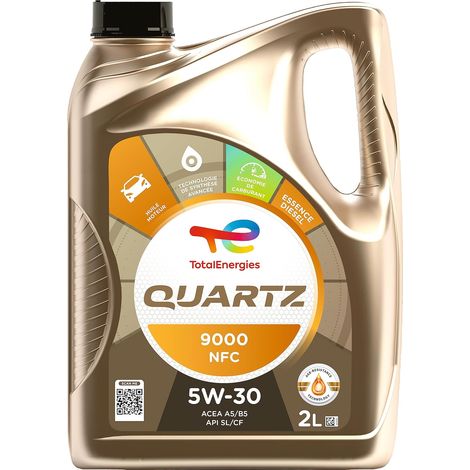 Quartz 9000 NFC 5W-30, Huile moteur essence et Diesel, 2 litres (1/5)