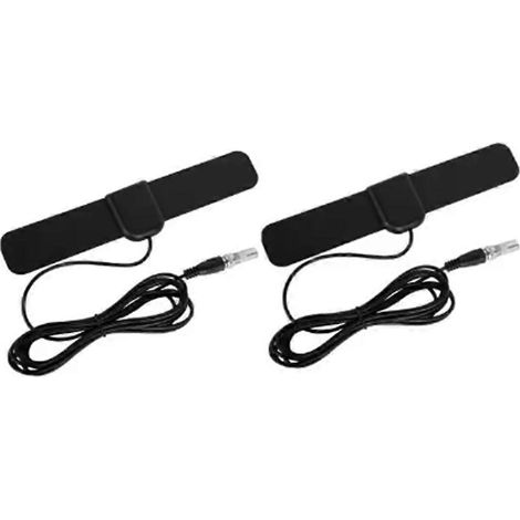 Lot de 2 antennes TV 4Kportée de 1600 kmpour intérieursignal numérique HDTV portableTNT gratuitenoires. (1/5)