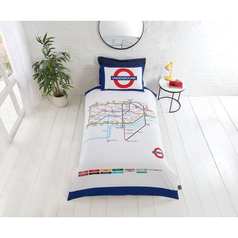 Housse de Couette et taie d'oreiller Parure de lit Lit Simple, Blanc (1/5)