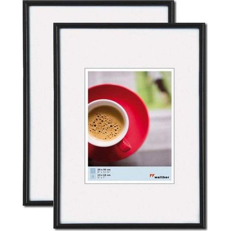 Lot de 2 cadres photo Galeria - 30 x 45 cm - Noir - Livraison gratuite
