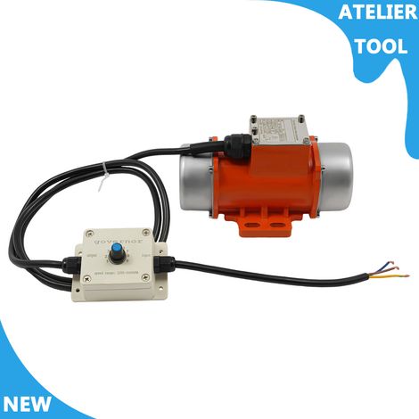 ATELIER Moteur de vibration 40W avec moteur de vibration électrique de gouverneur de vitesse 1000-3000Rpm (1/5)