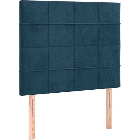 Maison Exclusive - Cabecero Terciopelo Azul Oscuro 100x5x118/128 (1/5)