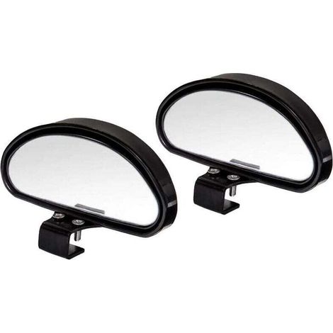 Specchietto retrovisore per guida assistita, specchietto per angolo cieco, specchietto per angolo cieco per tutte le auto - Specchietto convesso ad angolo regolabile (2 pezzi - A) - Crezuo