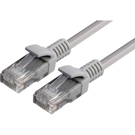 Cat6 / u/utp patch cable western 8/8-plug (rj45) to western 8/8-plug (rj45), grau, 0,3 m (1/4)