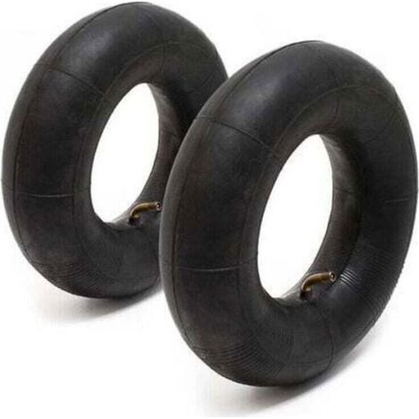 Chambre À Air - 4.10/3.50-4 - Valve TR87 Coudée - Pour Brouettes Diables Scooters Électriques - Lot De 2 (1/2)