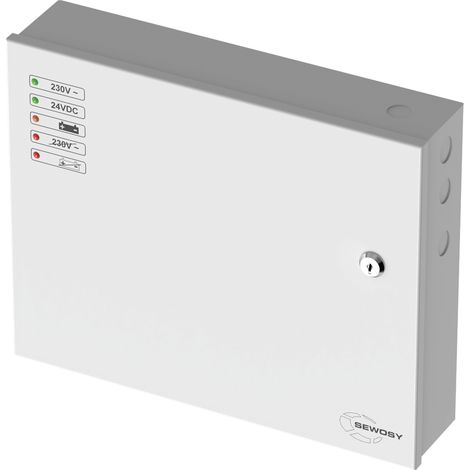 Alimentation à découpage 24VDC 5 A (emplacement 2 accus 7Ah) sans relais défaut - SEWOSY - AD2405-SR