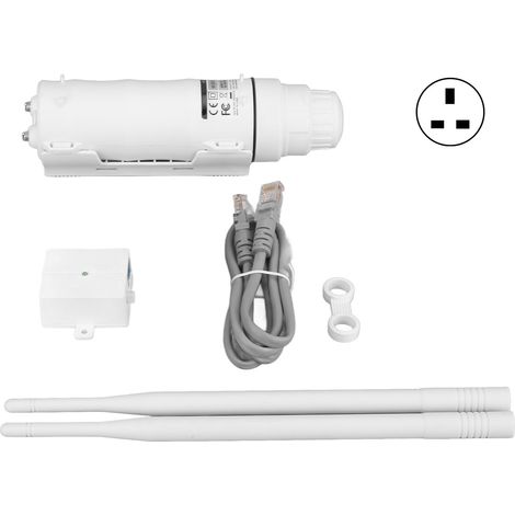 Répéteur WiFi extérieur double bande 2,4G 5GHz, amplificateur de signal WiFi étanche, routeur AP répéteur WISP, booster WiFi extérieur avec prise UK (1/5)