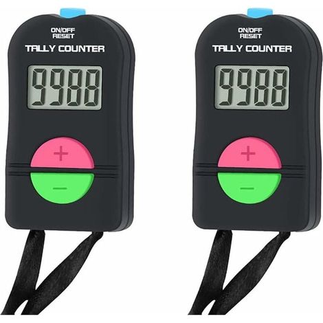 Petit Compteur numérique 2 pièces, Clicker Manuel électronique d'ajout/de soustraction, compteurs de Sport de Golf de comptage Manuel-LIAIKI (1/5)