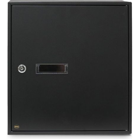 AMIG  Boîte aux lettres  6  400 x 360 x 100 mm  Acier  Noir (1/5)