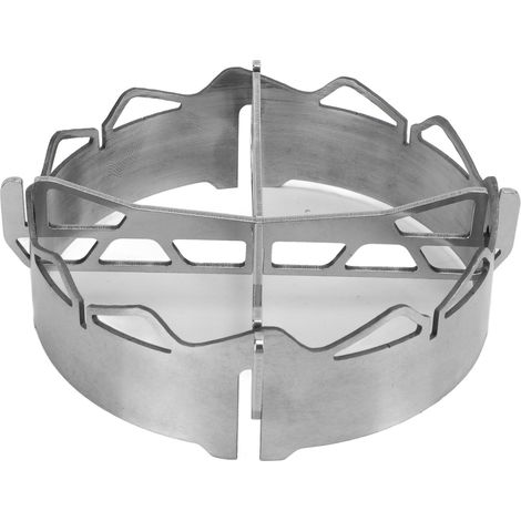 Pare-vent en acier inoxydable pour réchaud à gaz, anneau coupe-vent pour réchaud à gaz, équipement de camping extérieur (1/5)