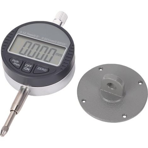 Comparateur à cadran numérique, indicateur à sonde numérique, jauge de test à cadran, plage de mesure 0-12,7 mm/0,5 pouce, indicateurs de test à cadran, jauge électronique