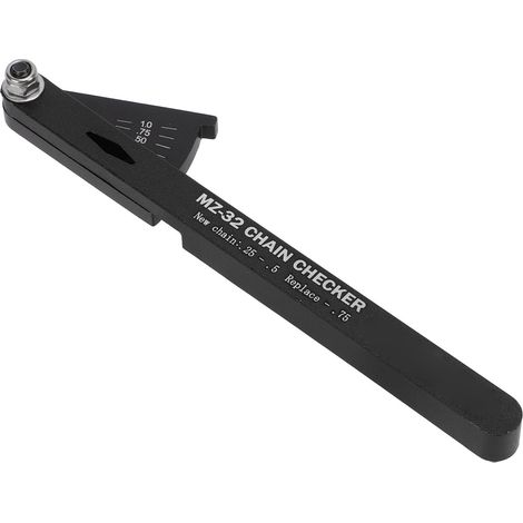 Indicateur d'Usure de Chaîne de Vélo en Aluminium - Outil Multifonction pour Mesure et Réparation de Chaîne de Bicyclette - Noir (1/5)