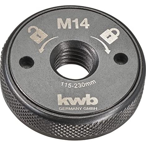 Tuerca de acción rápida kwb schnellspannmutter 115-230 mm antideslizante resistente