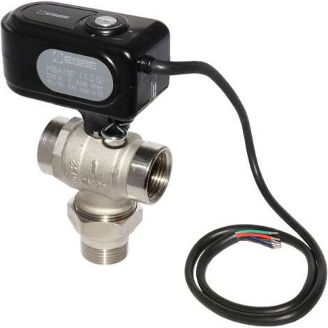 ESBE Motorkugelhahn MBA135 DN 25 Kvs 11,3 als 3 Wege Zonenventil 230 V, I-AG 1" 43102200