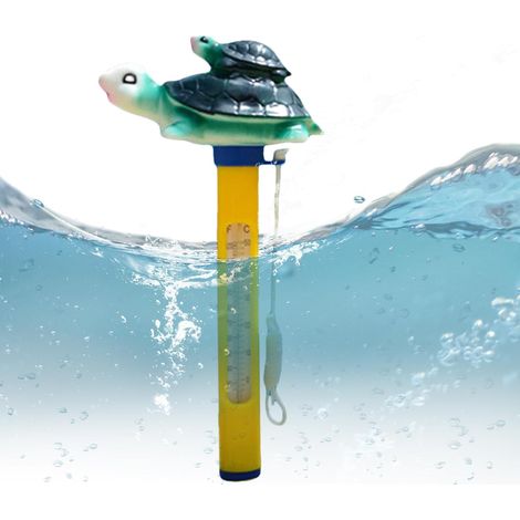 Thermomètre Pour Piscine  Thermomètre Flottant de Piscine,Outil À Lecture Facile Et Réponse Rapide Avec Cordon Pour Spas Baignoires Bassins À Poissons Lacs Femmes Hommes (1/5)