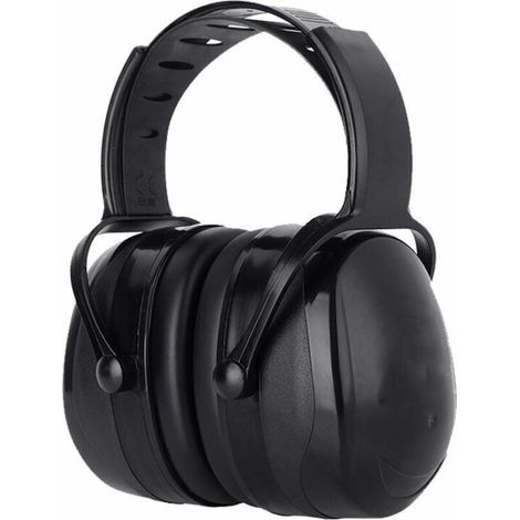 Casque Anti Bruit Adulte Réglable Confortable, avec Une Atténuation de SNR 38dB, pour Milieu Bruyant ou Stressant-Noir (1/5)